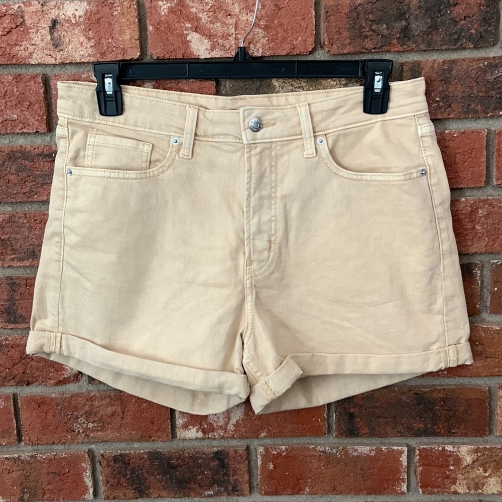 Old Navy High Waist Beige/Tan Denim Shorts